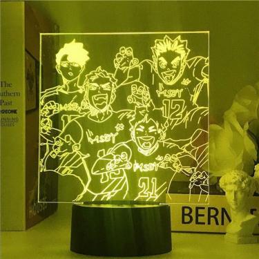 Imagem de Luz noturna LED 3D Haikyuus Hinatas Shoyo que muda de cor