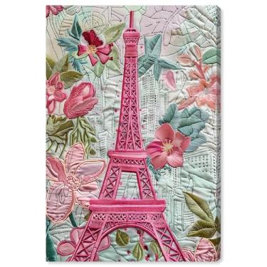 Imagem de Art Remedy Impressões modernas em tela da Torre Eiffel de veludo, envolto em galeria, 40,6 cm x 61 cm