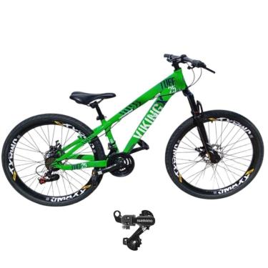 Imagem de Bicicleta 26 VikingX T25 21v Freeride Cambio Tras Shimano Pneu Aro 26 Balão Preto-Unissex