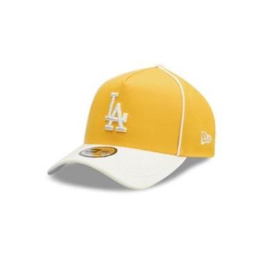 Imagem de Boné New Era 9FORTY A-FRAME SNAPBACK Los Angeles Dodgers MLB Off White-Masculino