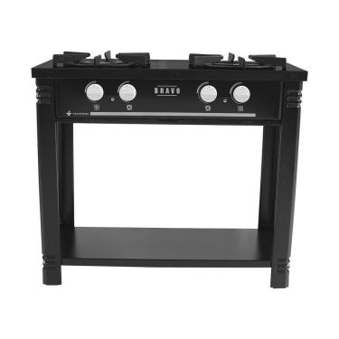 Imagem de Fogão Profissional 2 Bocas Venâncio Linha Bravo Preto Br2bpr