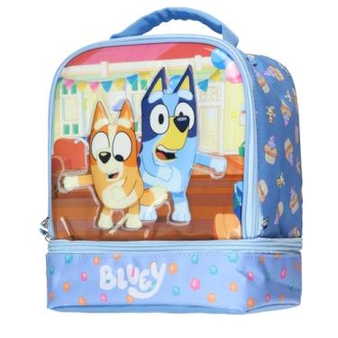 Imagem de Lancheira Bluey Bluey e Bingo Party Time Dual Compartimento Isolado Lancheira