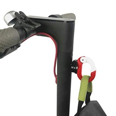 Imagem de Gancho dianteiro do guiador da scooter, gancho adicional durável de liga de alumínio de substituição para compradores de scooters elétricos Mijia M365