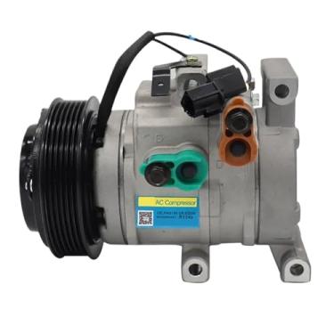 Imagem de Compressor CA de 12 V, compatível com Kia Rio K2, compatível com Hyundai Hb20 Verna Solaris Accent IV 1.4 1.6 2010 977014L000 977011R000 8FK351272111
