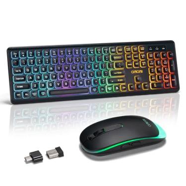 Imagem de Combo de teclado e mouse sem fio 5-W301