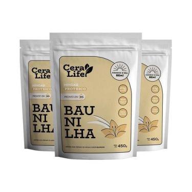 Imagem de Combo 3 Mingau Proteico Sabor Baunilha Ceralife Sabor 450g