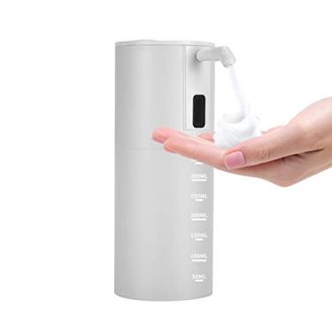 Imagem de Dispenser de Sabonete Automático com Espuma Sensor Movimento Sanitário sem Toque Operado por Bateria em para Mesa Casa Cozinha Banheiro Escritório Hotel Hospital Escola