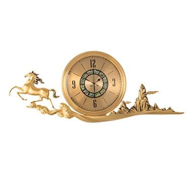 Imagem de KHUTRW3D Relógio de parede com estilo criativo moderno para cozinha, sala de estar, decoração de parede, decoração interna de alta qualidade, decoração