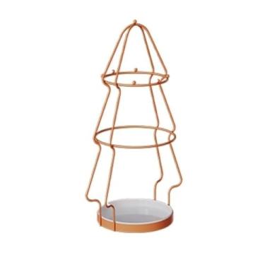 Imagem de x3anggyt5 Suporte de guarda-chuva grande moderno para uso interno, suporte de metal com ganchos, bengalas, guarda-chuvas, economiza espaço (laranja)