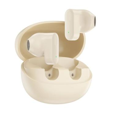 Imagem de INAVA Fone de Ouvido Bluetooth 6.0 com 50h de Bateria: Driver 12mm com Bass Intenso, Projetado para Dormir de Lado e Conforto em Ouvidos Pequenos, Ideal para Sono e Academia (Branco)