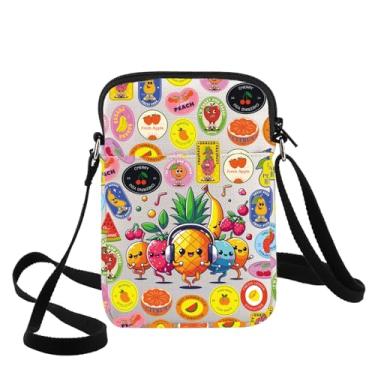 Imagem de G2TUP Bolsa tiracolo divertida de frutas para presente para amantes de frutas, bolsa de ombro para festa de frutas, Fruit Cb, Bolsa tiracolo