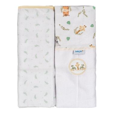Imagem de Manta Flanelada para Bebê 2 Unidades 79cm x 80cm Baby Joy
