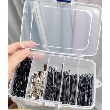 Imagem de Recipiente de armazenamento de caixa de joias de plástico, adequado para brincos, colares, anéis, miçangas, joias, alfinetes, grampos de cabelo, parafusos (transparente)