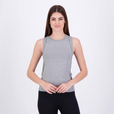 Imagem de Regata Rainha Tech New com Bolso Feminina Cinza, M