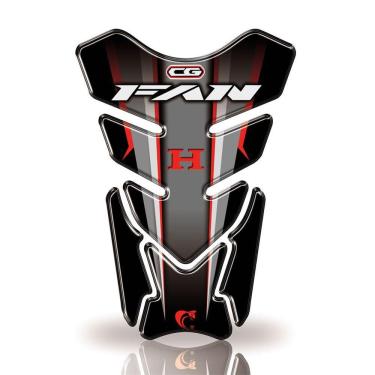 Imagem de Protetor De Tanque Honda Fan Todos Os Anos Relevo Vermelho E Preto
