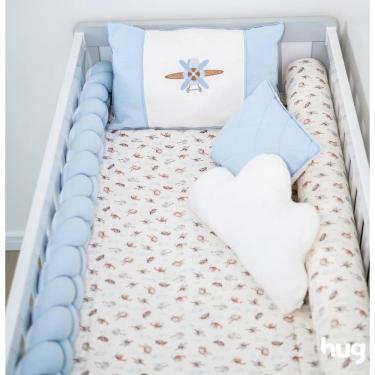 Imagem de Kit Berço 9 Peças Avioes Azul Mistico - Hug