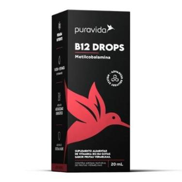 Imagem de Vitamina B12 DROPS - Pura Vida Gotas 20ml-Unissex