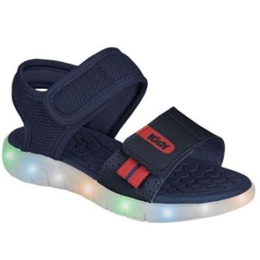 Imagem de Sandália Infantil Kidy Wave Light Meninos Luz Led Anatômica-Masculino