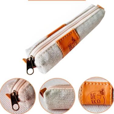 Imagem de Estojo Fino Slim Adulto Guarda Lápis Apontador Sustentável Grande Masc