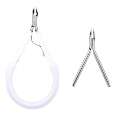 Imagem de Alicate De Cutícula Com Lâmina Extra Ref. 625 Delicate Cor Branco