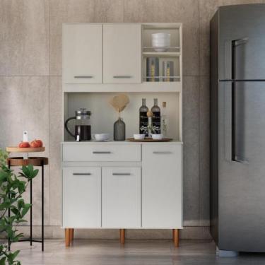 Imagem de Cozinha Completa Compacta Armário com Gaveta Multiuso Organizador 5 Po