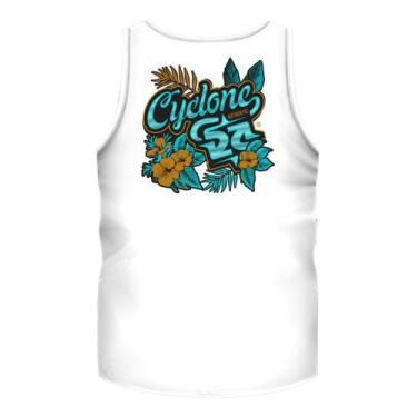 Imagem de Regata Cyclone Hawaiian Garden Metal, Branco, G