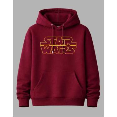 Imagem de Moletom Star Wars Blusa De Frio Casaco Adulto Unissex - NM KIds, Bordô