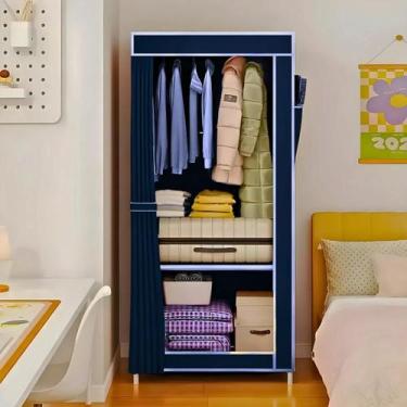 Imagem de Guarda Roupa Closet Dobrável Organizador com Capa de Tecido 1 Porta - 