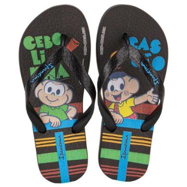 Imagem de Chinelo Infantil Menino Turma Da Monica Conforto Ipanema, Preto, Azul,