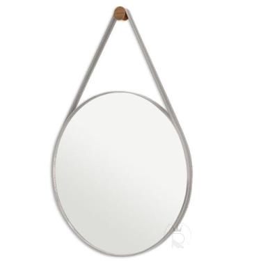 Imagem de Espelho Decoração Suspenso Antigo 60cm + Pino Suporte - Rei dos Vidros