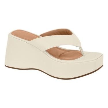 Imagem de Chinelo Tamanco Dedo Plataforma Salto Alto Anabela Meia Pata - Vizzano