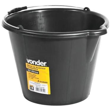 Imagem de Balde Plástico Extraforte Limpeza 12 Litros Alça E Pegador - Congratul