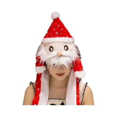 Imagem de Chapéu De Pelúcia Do Papai Noel Monstro Verde Kawaii, Bonito E Quente 