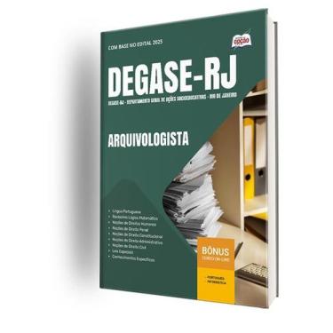 Imagem de Apostila Degase - Arquivologista - Apostilas Opção