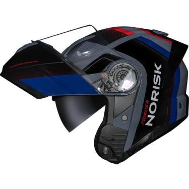Imagem de Capacete Norisk Force II Kore Articulado, Azul, 56