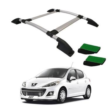 Imagem de Rack De Teto Peugeot 207 2002 2003 2004 2005 2006 2007 Prata - VF