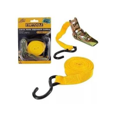 Imagem de Cinta Amarrar Carga Com Catraca De 4,5 M  Caminhão Reboque - Startools