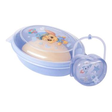 Imagem de Kit Saboneteira Infantil Portátil + Protetor Porta Chupeta - - PLASUTI