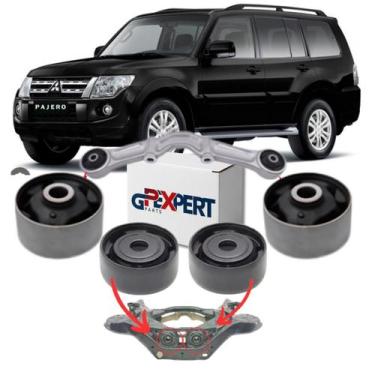 Imagem de Kit 4 buchas diferencial suspensão traseira pajero full 01/ - GPEXPERT