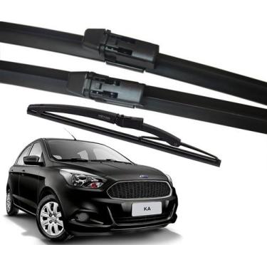 Imagem de Kit 3 Palheta Limpador de Parabrisa Ford KA SE SEL TRAIL 2015 2016 201