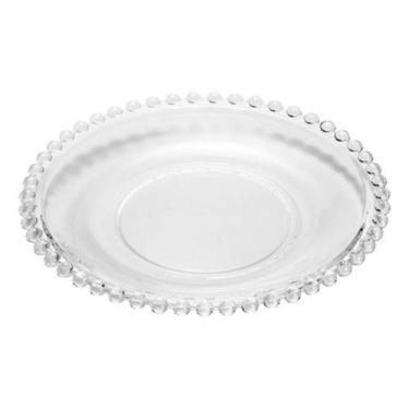 Imagem de Conjunto 4 Pratos De Cristal De Sobremesa Bolinha Wolff