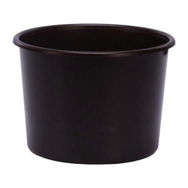 Imagem de Baldinho de Pipoca Plástico PP Ou PE 1 e 5L Kit 20 Unidades Preto OEM 