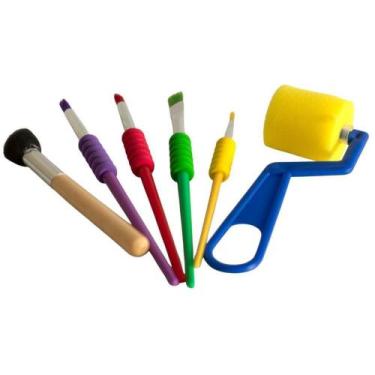 Imagem de Pincel Artesanal KIT Pincel Artistico GRIP C/6P KIT