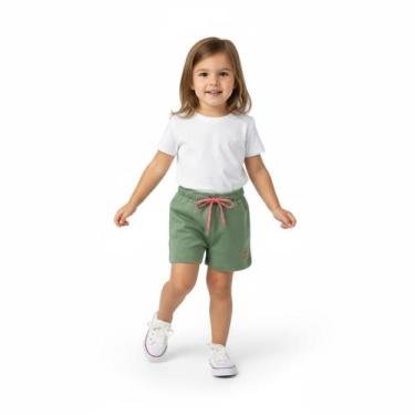 Imagem de Shorts Bebê menina com Aplique Arrumadinhos, Verde, 02
