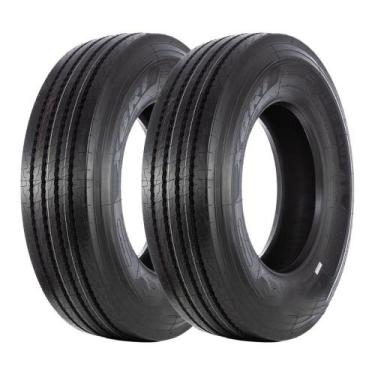 Imagem de Kit 2 Pneus XBRI Aro 22,5 295/80R22,5 Ecoway F1 18 Lonas 152/149M
