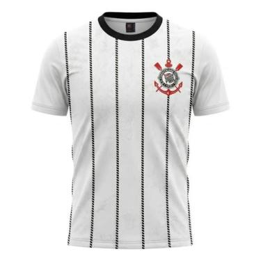 Imagem de Camiseta Corinthians Povo Masculina Original Braziline Cor:BrancoTaman