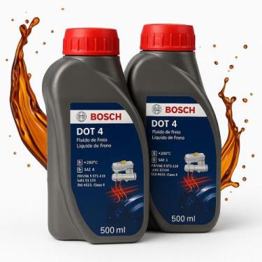 Imagem de KIT 2 Fluido de Freio Dot 4 500ml Bosch
