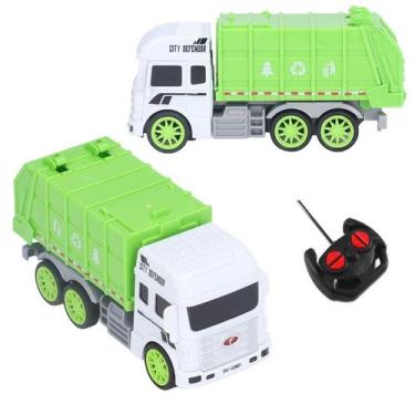 Imagem de Caminhão Controle Remoto 7 Funções C/ Luz Caminhão Do Lixo - Arktoys