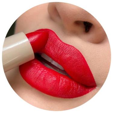 Imagem de Batom cremoso hidratante mahav dia a dia com óleo de rícino, VERMELHO