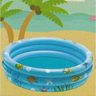 Imagem de Piscina Banheira Inflável Infantil 180Lts. 110 X 25 Cm Azul - Br